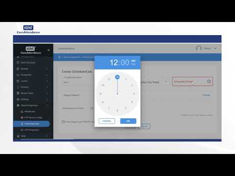 Biometric Attendance | Tutorial Video| Kent CamAttendance(2022)| Scheduled Jobs for Reports on Email