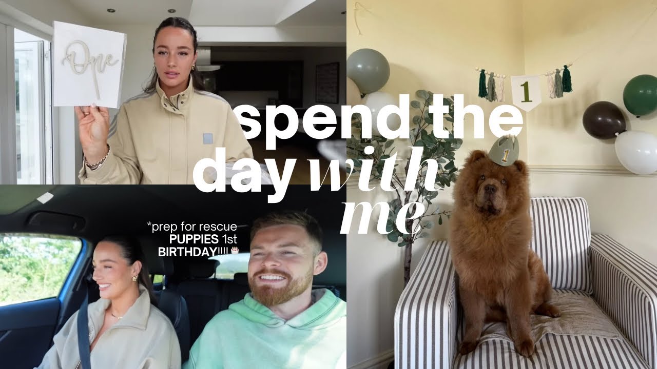 spend the day with me 🥹 my rescue puppies FIRST BIRTHDAY!! 🐻 + i ordered my DREAM CAR!!! 