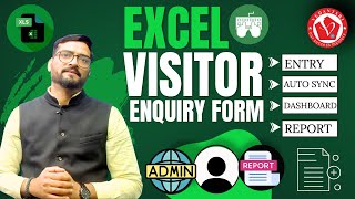 Excel VBA Visitor Enquiry Form Software Projects by Pradip VedantSri #vedantsri screenshot 2