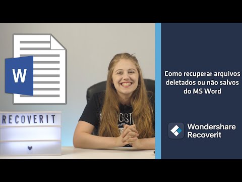 Como Recuperar Arquivos Deletados ou Não Salvos do MS Word