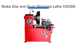 JN Quality CNC Brake Disc and Drum Skimming Lathe Machine C9335A Updated Model