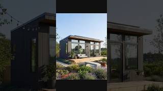 Exterior Tiny House Design #shorts #tinyhouse #cabinhouse #smallmodernhouse #housedesign #render3d