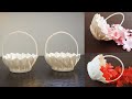 How to make Basket from paper cup /ペーパ－カップで作ったバスケット＃バスケット折り紙＃Basket Origami＃Paper Craft