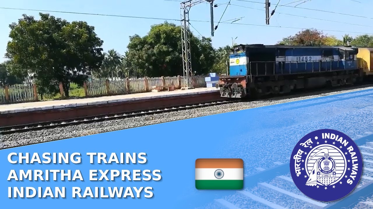 Chasing Train Amritha Express | Train Numbers 16343 16344