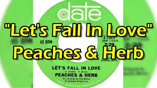 PEACHES & HERB: let's fall in love DATE 12 LP 33 RPM