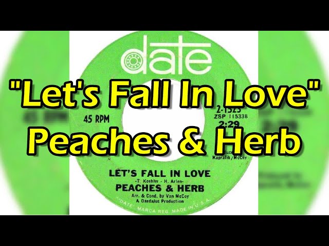 PEACHES & HERB: let's fall in love DATE 12 LP 33 RPM