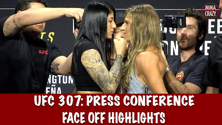 UFC 307: Pre Fight Press Conference FACE OFF Highlights