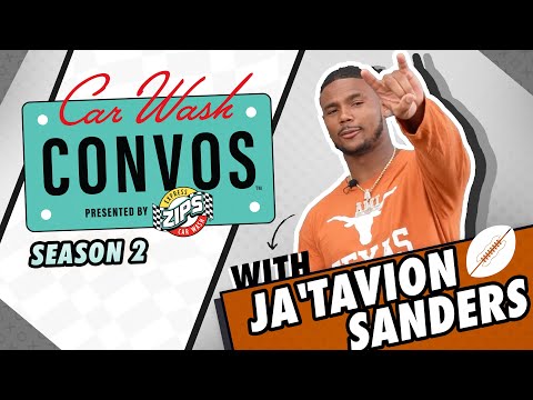 Car Wash Convos™ is back with season 2! In our first episode to kick off the second season, Ja’Tavion Sanders joins Texas alum Ray Villareal in the ZIPS Car Wash tunnel – they’re chatting hobbies, advice, who Ja’Tavion wants to go up against, and much more! Stay tuned to see what other athletes ride through the ZIPS Car Wash tunnel in season 2!