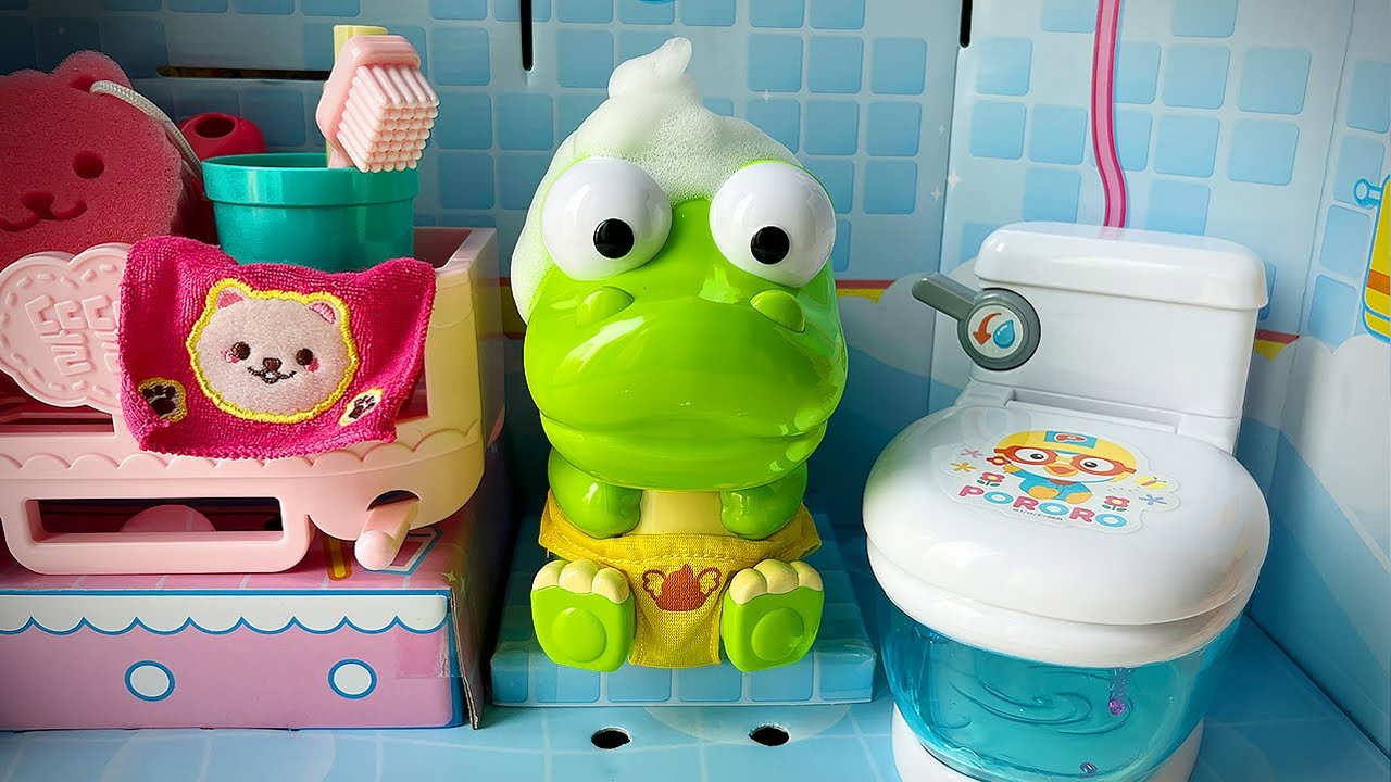 [Toy ASMR] Crong Potty Training💩& Bath Playing Toy🛁 크롱 배변 훈련 장난감과 목욕놀이 ...