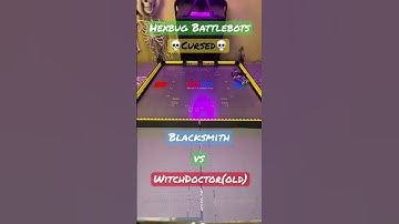 Blacksmith vs WitchDoctor(old)  💀Cursed💀  #hexbugbattlebots #hexbugvideos #battlebots