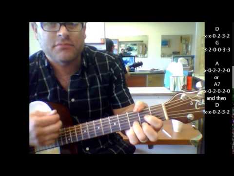 How to play "Manic Monday" by The Bangles on acoustic guitar