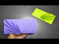 Leaf envelope origami | how to make a paper envelope with just paper | BTB Paper
