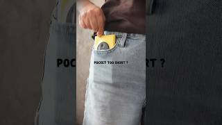 Make Jeans Pocket Bigger Sewing Tutorial #pocketupgrade #jeanspocket