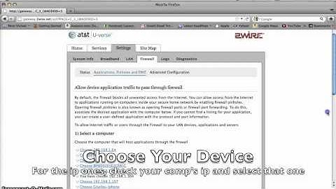 Minecraft Server: Port Forwarding with 2Wire