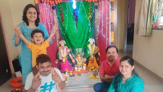 Gauri Ganpati Vlog | Mahalaxmi Festival 2023 #blogger  #maharashtrian #ubhyagauri