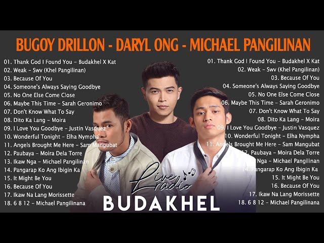 BUDAKHEL (Bugoy Drilon, Daryl Ong & Michael Pangilinan) Latest Songs 2023 | Non Stop Playlist class=