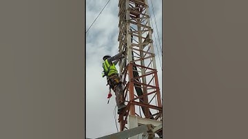 Rooftop mobile tower and new Rigger #shorts #pktelecommunications