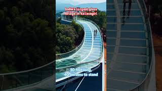 India’s longest glass bridge in kailasagiri #kailasagiri #glassbridge #tourism #shorts