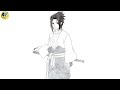 How to draw Sasuke | Sasuke Uchiha step by step | easy Drawing tutorial|| Anime Sketch