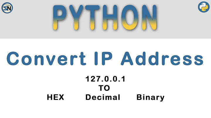 Python - How to convert an IP Address to Decimal, Hex, Oct and Binary.