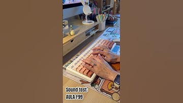 Testing out my new AULA F99 keyboard!   #asme #typing #aulaf99 #keyboard #desksetup