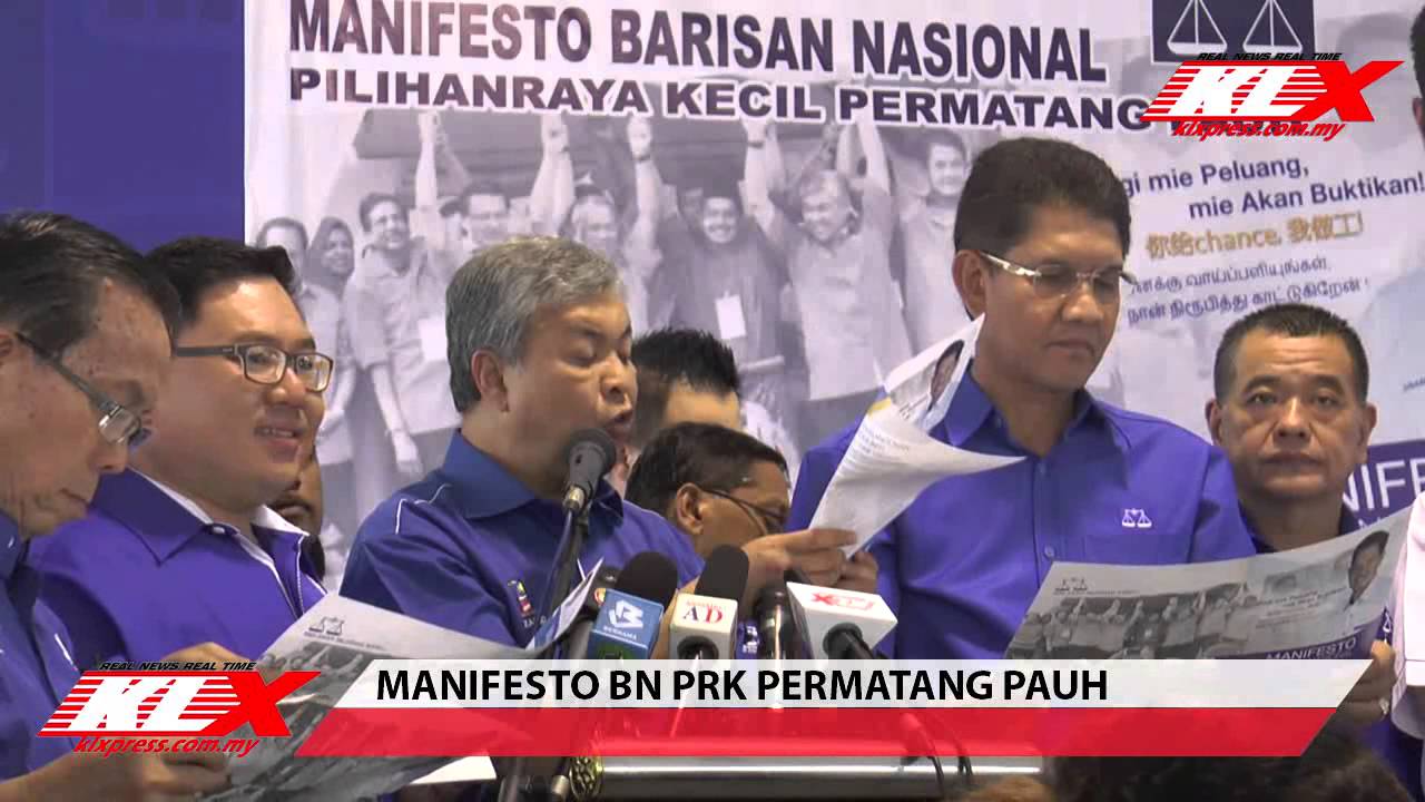 Bn Lancar Manifesto Bagi Prk Permatang Pauh Mynewshub