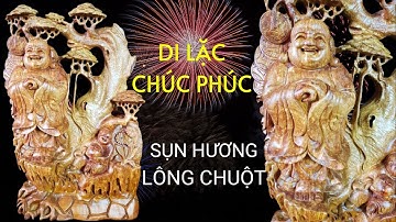 Tượng Phật Di Lặc Chúc Phúc Gỗ Sụn Hương Lông Chuột