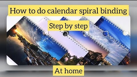 How to do calendar binding step by step at home easily | calendar binding | Spiral binding