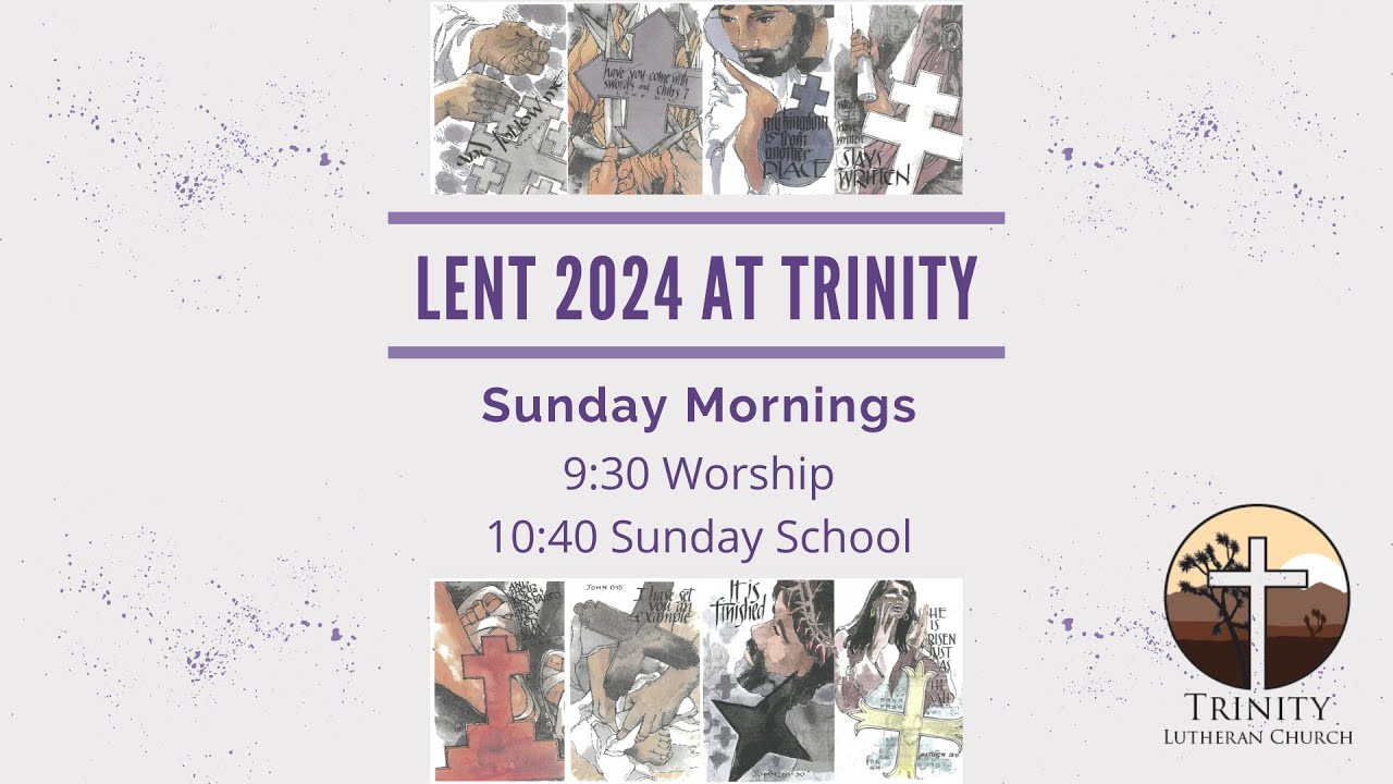 First Sunday in Lent — Sunday, February 18, 2024 YouTube
