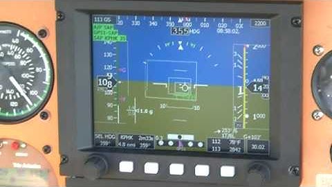 GRT EFIS Actual Approach using Synthetic Approach Mode