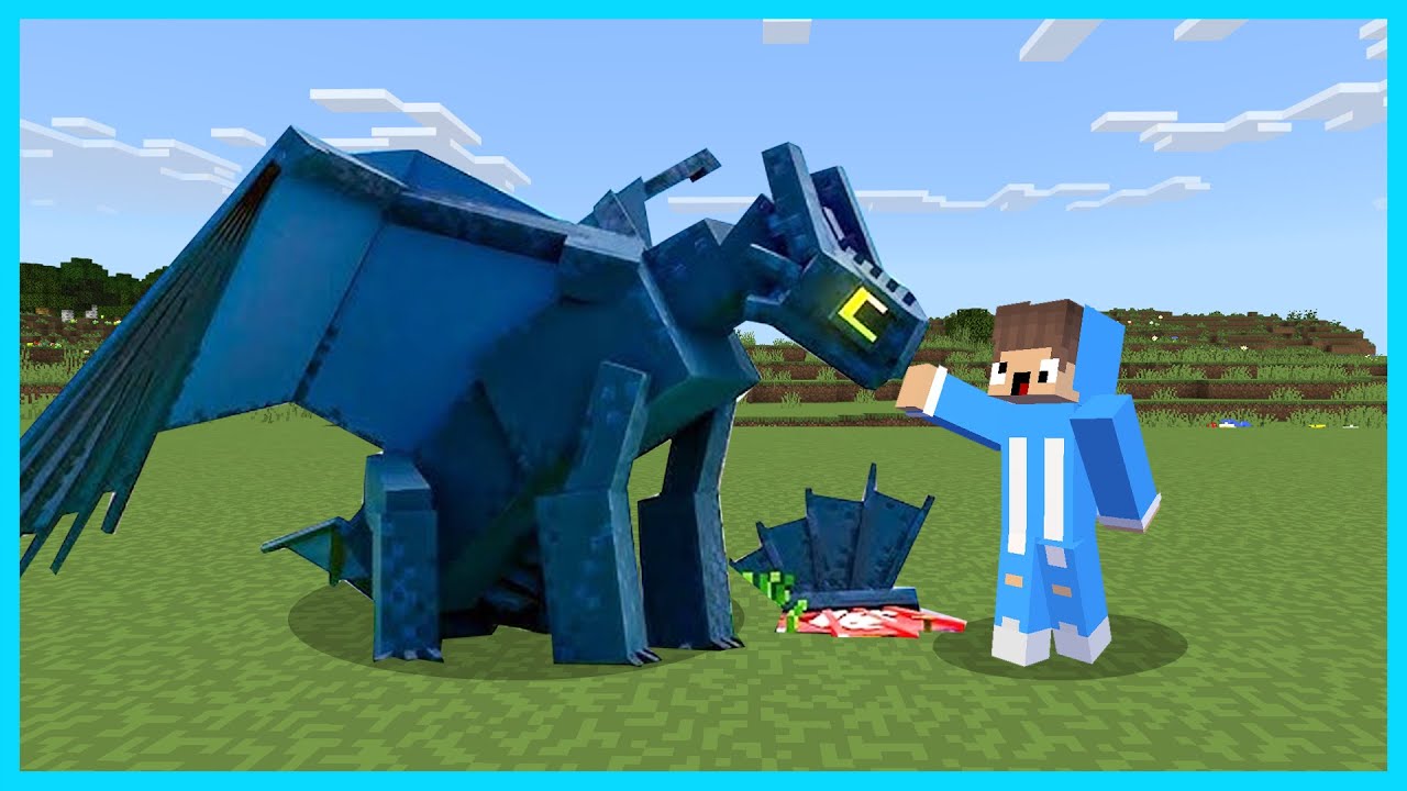 MIPAN & ZUZUZU TERNYATA PUNYA TEMAN BARU NAGA DI MINECRAFT SURVIVAL! KEREN BANGET.