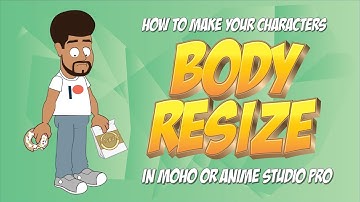 How to use a smart bone to resize your character in Anime Studio or MOHO pro