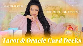 ✨🔮My Current FAVORITE TAROT & ORACLE DECKS💕Beginner's Tips + Q&A🔮✨