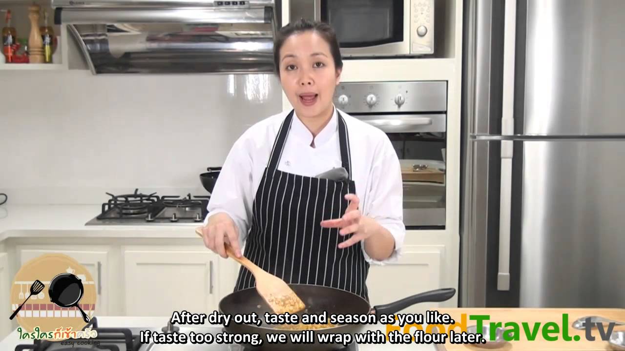 Thai Appetizer - Curry Puff Binding