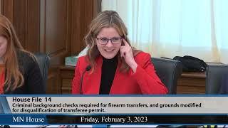 House public safety committee hears bill to require background checks for firearm transfers 2/3/23