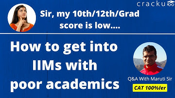 How to get into IIMs with Poor Academics? 🔴 By CAT 100%iler