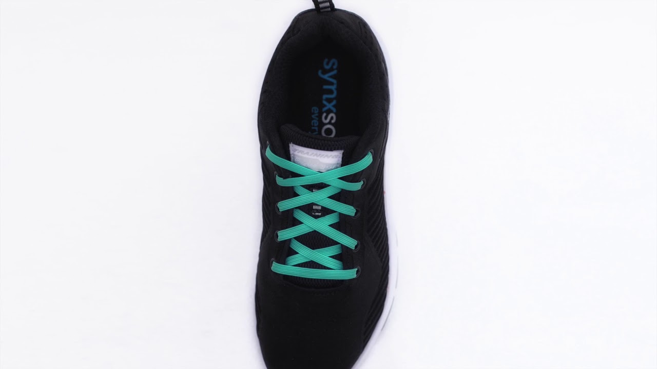 Synxlace 'no tie' elastic shoelaces in a huge range of colours