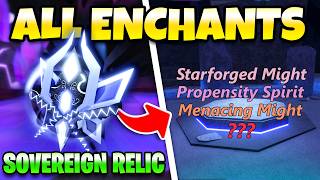 ALL NEW SOVEREIGN RELIC ENCHANTS In Roblox Fisch