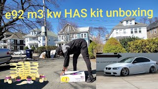 E92 m3 e85 cold start | KW HAS kit unboxing | 6sp e36 build update