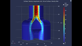 3D Non-Newtonian Creeping Flow in COMSOL | Viscous Flow Simulation Tutorial
