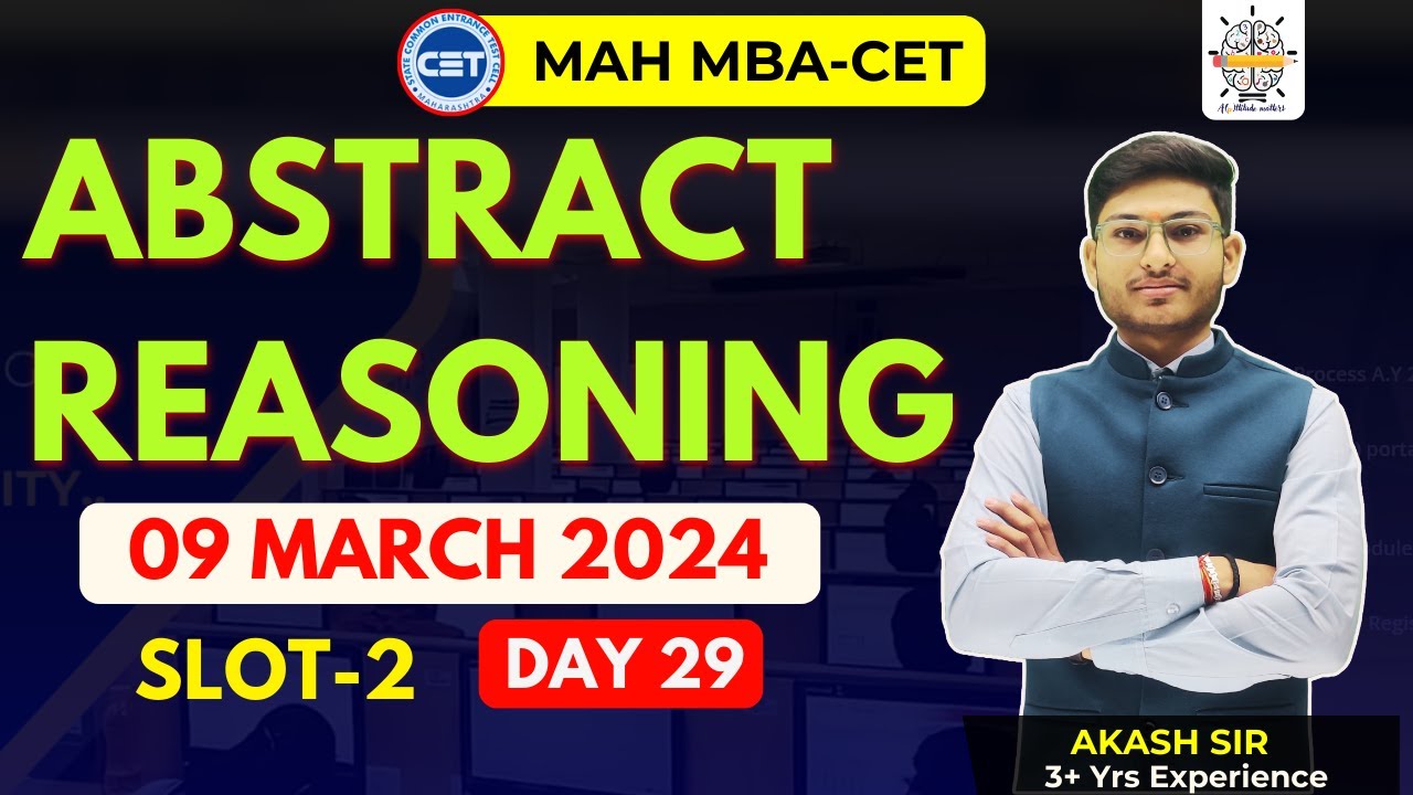 MAH MBA CET25 | DAY 29 | 2024 Previous Year Questions |  Abstract Reasoning | PYQ | By Akash Sir