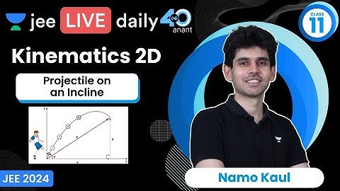 Kinematics 2D L4 | Projectile on an Incline | #jee2024 #jee2025 #jeephysics #namokaul