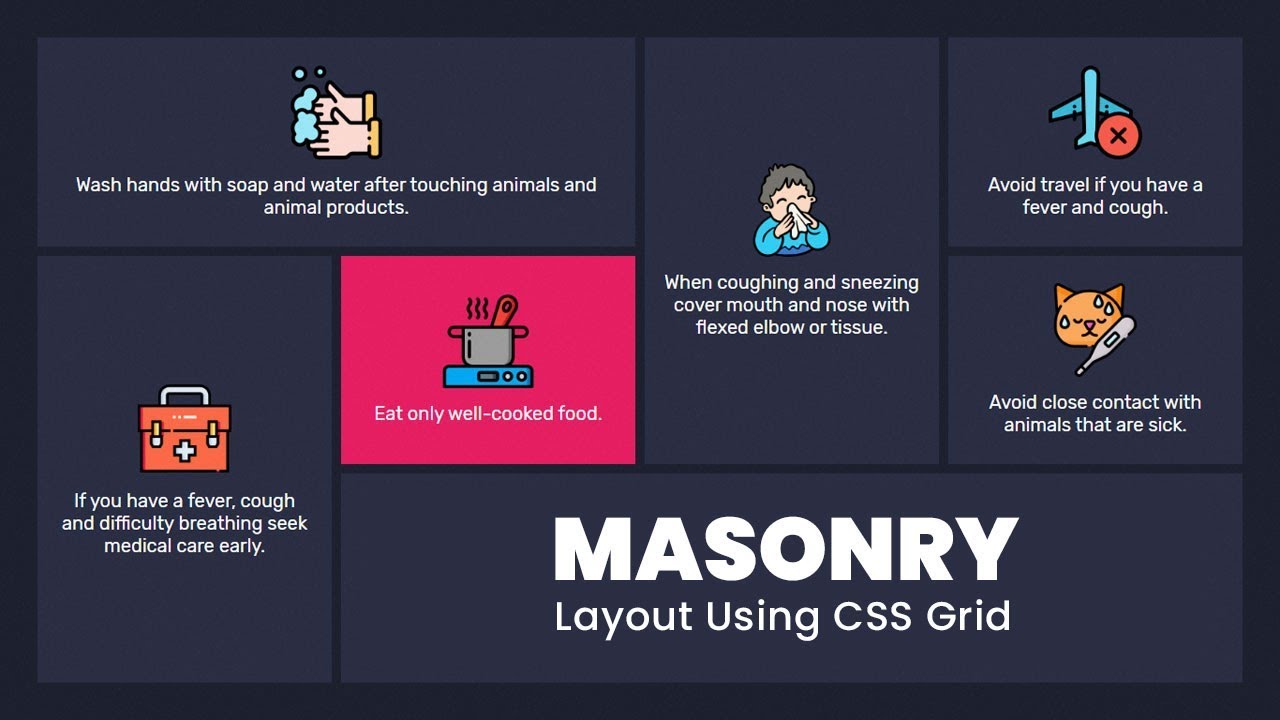 Responsive Masonry Layouts Using Css Grid Css Grid Youtube Riset