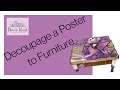 Decoupage Delight: Transform Posters into Wooden Masterpieces