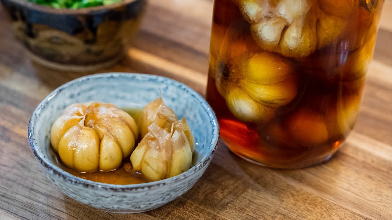 Sweet Pickled Garlic Recipe | Souped Up Recipes