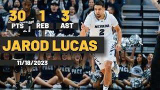 Jarod Lucas Career High 30 Points Led The Nevada Wolfpack Over The Portland Pilots 108-83