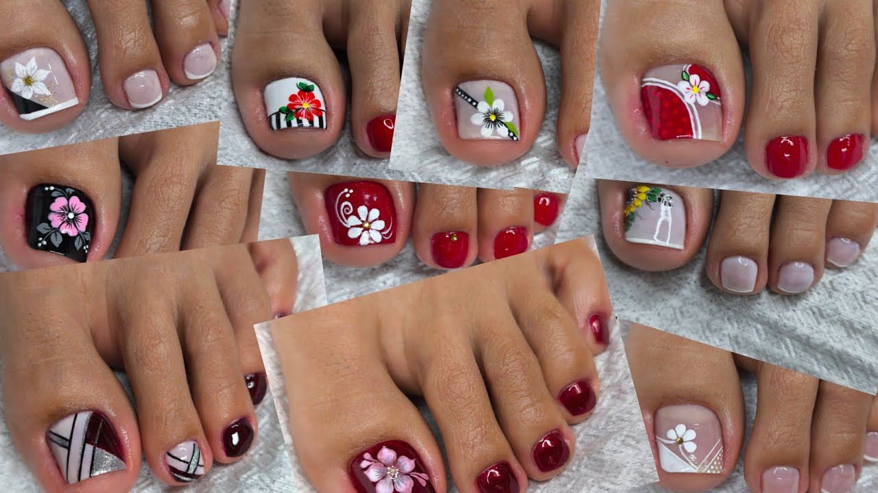 КРАСИВЫЕ ДИЗАЙНЫ НОГТЕЙ 👣😍