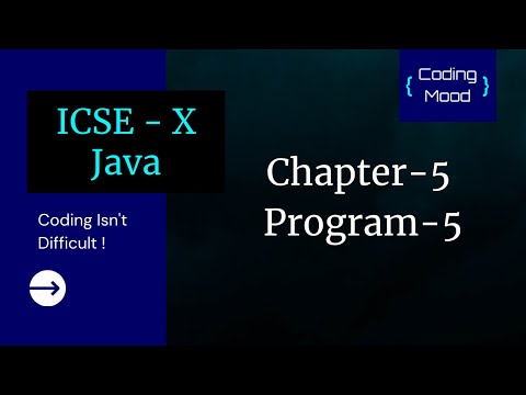 Chapter 5, Program