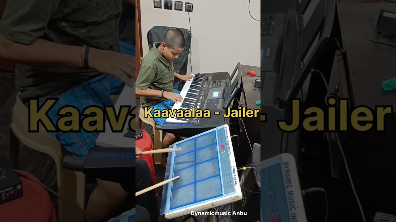 Kaavaalaa song- Jailer|Piano cover with rhythm pad|Music class|Rajinikanth|