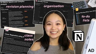 how i use notion as a student | note taking, revision planning, weekly planning